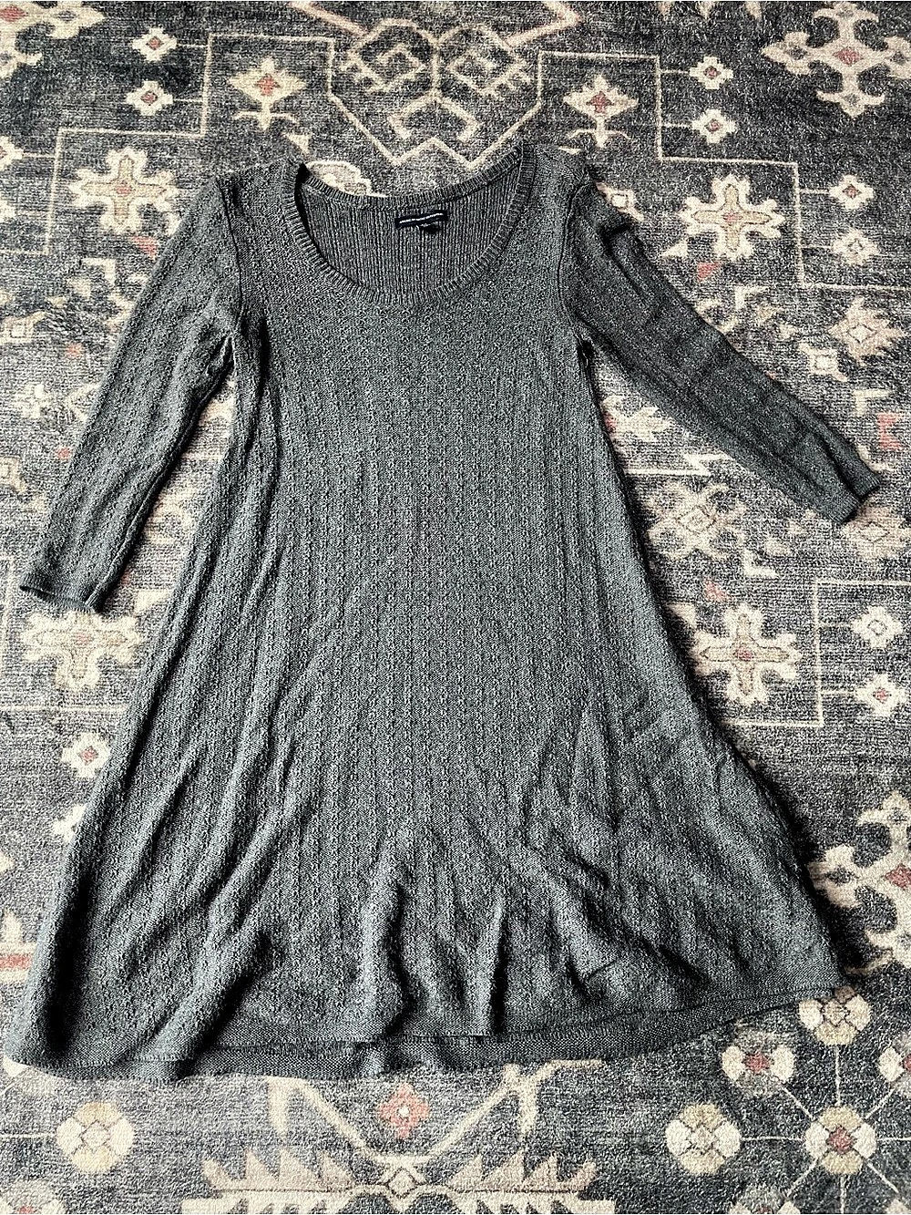 American Eagle Outfitters Gray Sweater Dress